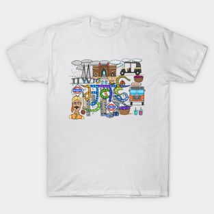 Mumbai City Doodle - Travel Lover T-Shirt